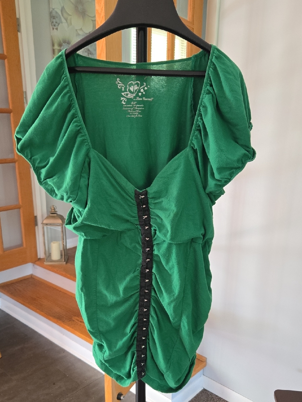 One Step Ahead Emerald Green Graphic Tee 💚 Size 2X PRE LOVED
